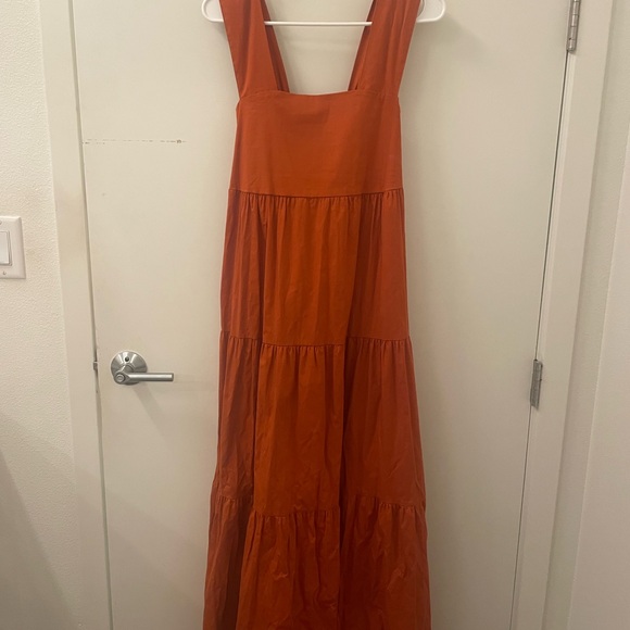 NWT Sofia Burnt Orange Maxi Dress - Picture 1 of 4